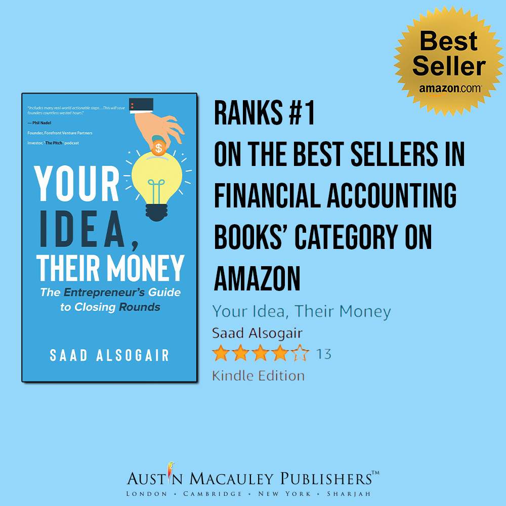 Your Idea, Their Money Grabs the #1 Spot on the ‘Best Sellers in Financial Accounting’ Category on Amazon